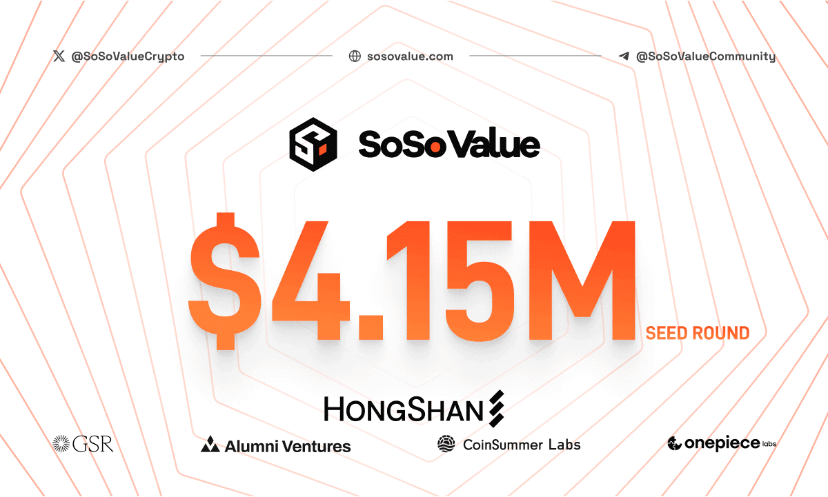 SoSoValue Secures $4.15M to Revolutionize AI-Driven Crypto Investment Research