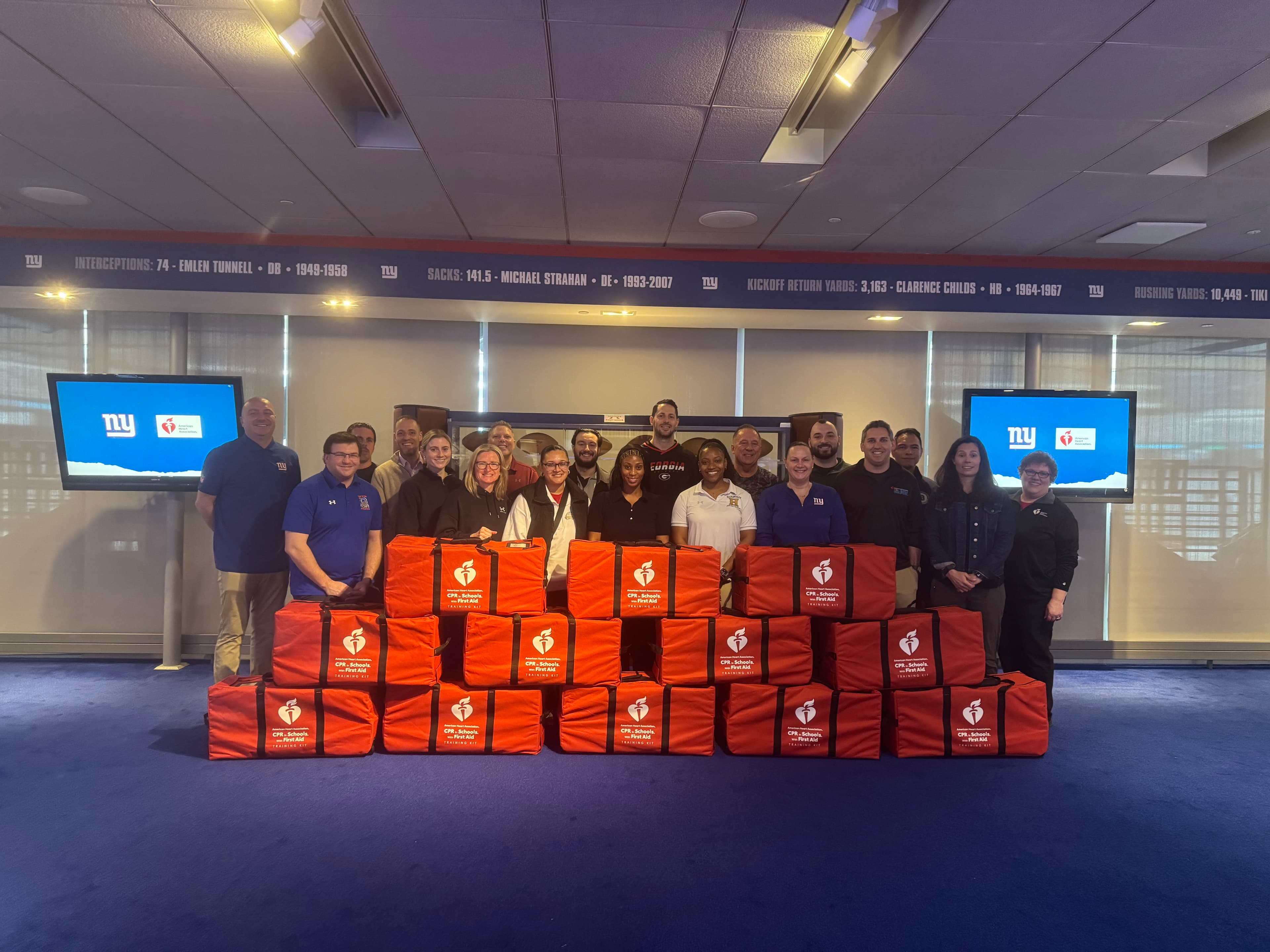 Giants Foundation Equips 12 New Jersey Schools with Lifesaving CPR Training Resources