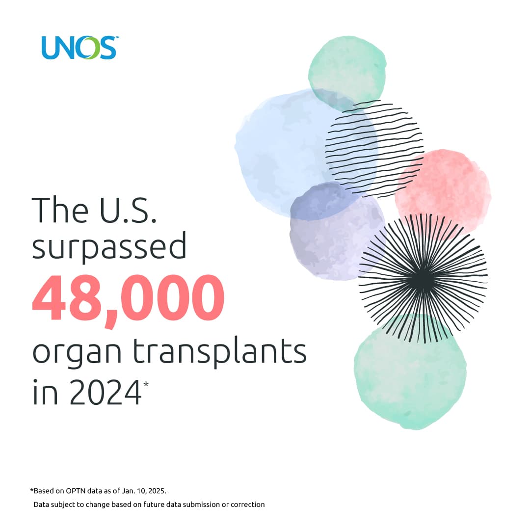 United States Achieves Record 48,149 Organ Transplants in 2024, Advocates for System Improvements
