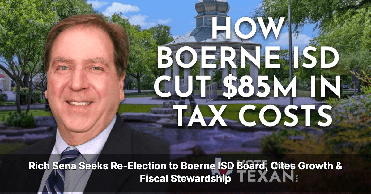 Boerne ISD Trustee Rich Sena Seeks Re-Election, Highlights Fiscal Savings and Academic Excellence