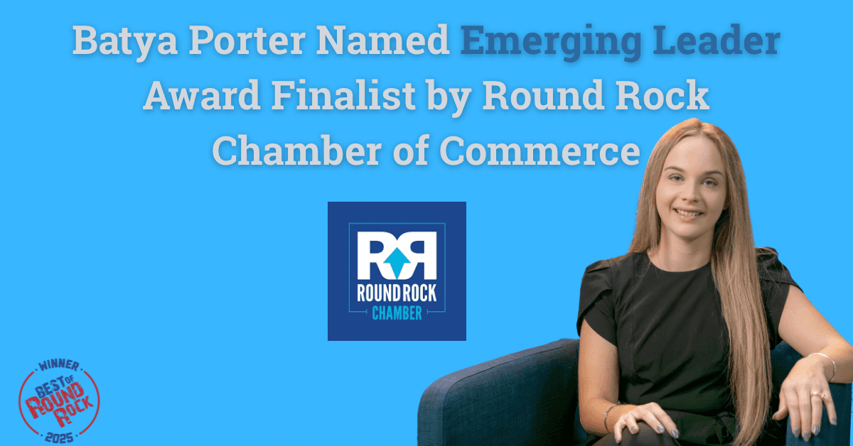 Batya Porter Named Finalist for Round Rock Chamber Emerging Leader Award