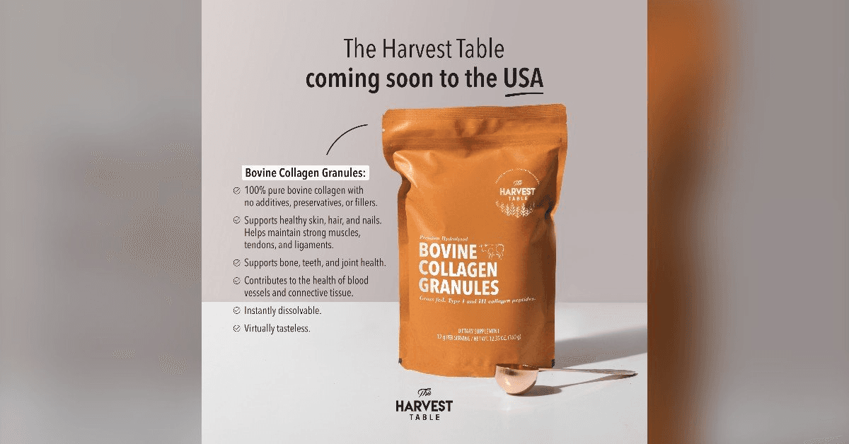 South African Wellness Brand The Harvest Table Announces U.S. Market Entry with Whole-Food Nutrition Products