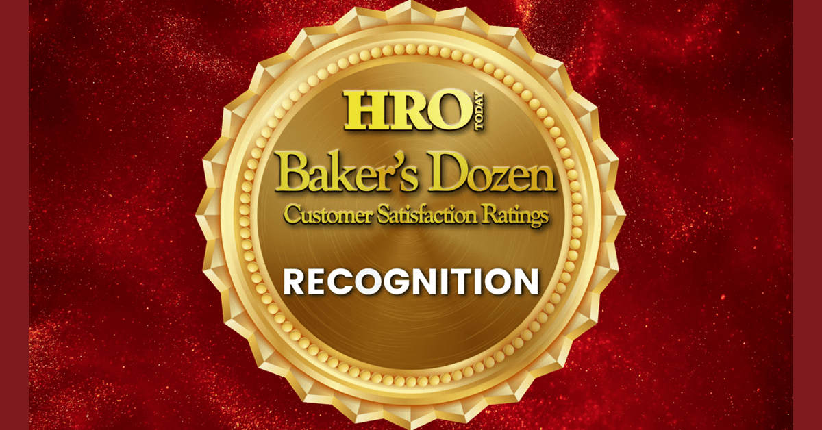 HRO Today Announces 2025 Baker's Dozen Recognition Services Rankings Based on Customer Feedback