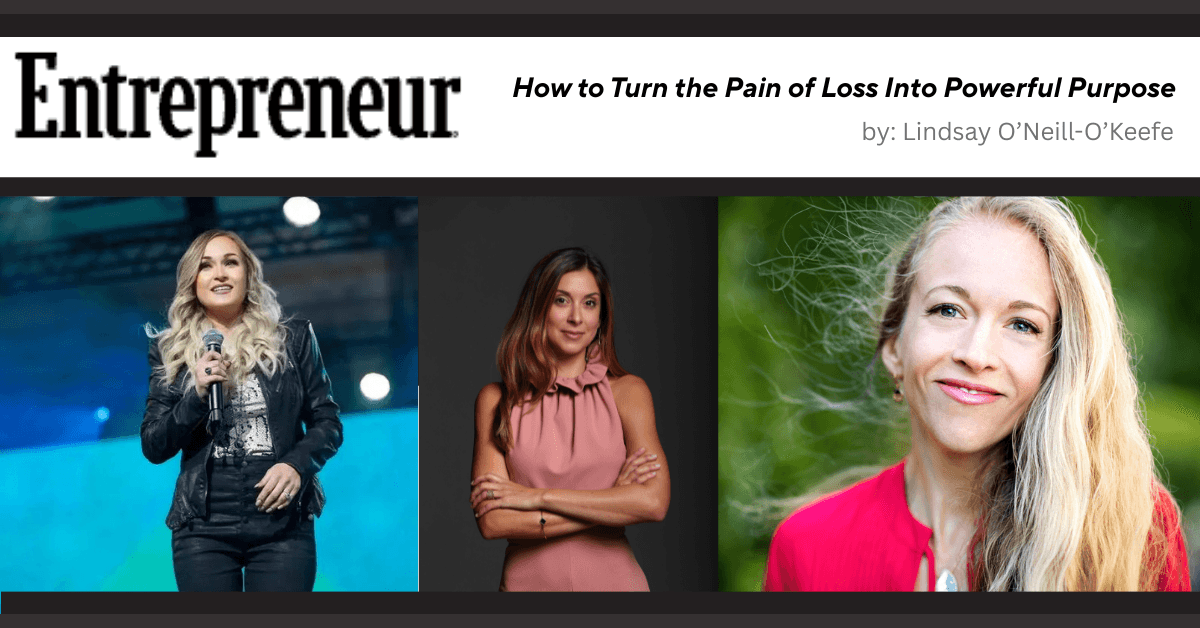 Entrepreneur Article Profiles Women Transforming Personal Loss into Business Leadership and Legacy