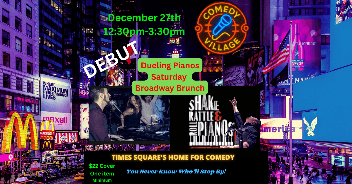 Comedy Village Introduces Dueling Pianos Show in Broadway Theater District