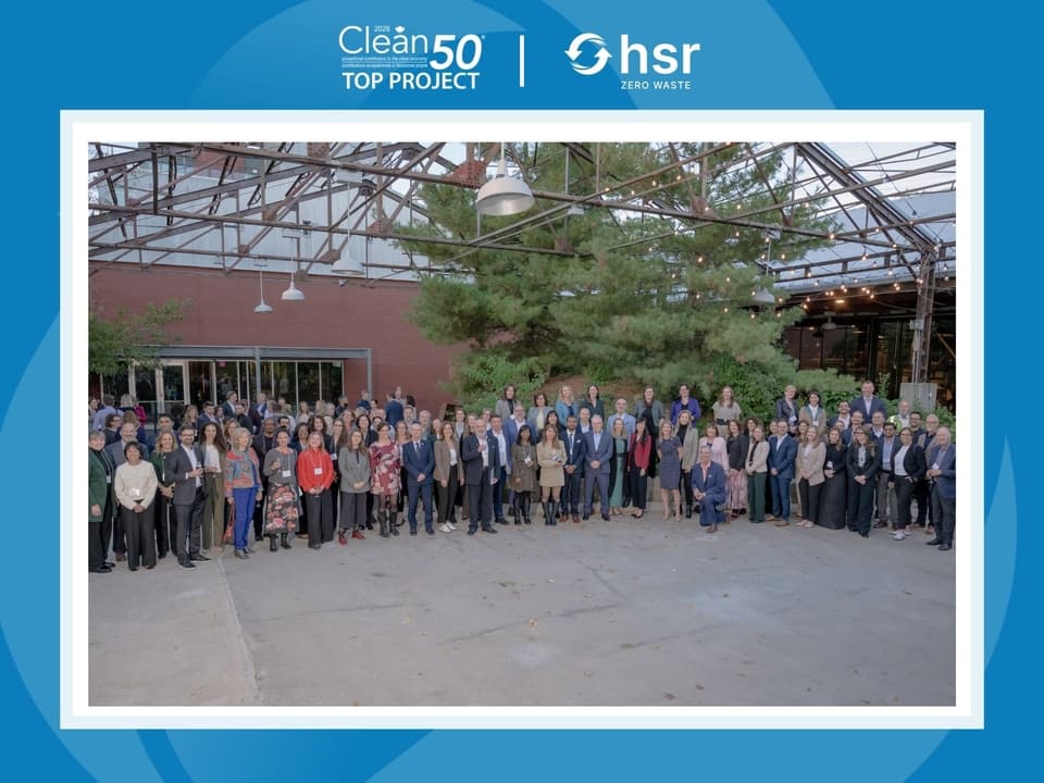 HSR Zero Waste Wins Clean50 Top Project Award for Convention Centre Waste Diversion Achievement