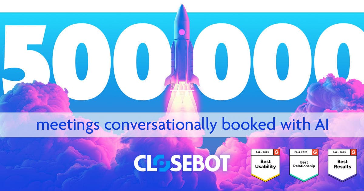 CloseBot Books 500,000 Appointments and Wins 14 G2 Awards, Setting New AI SDR Standard