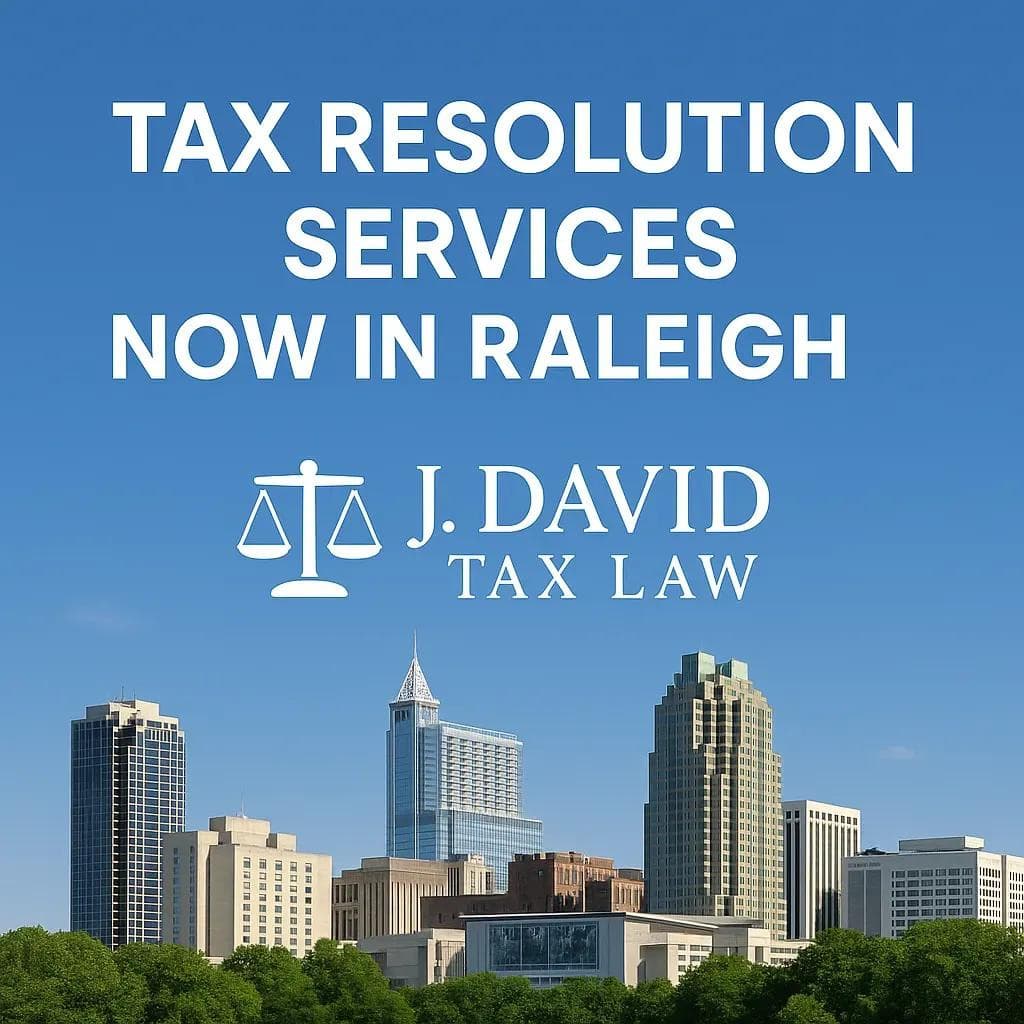Raleigh Tax Law Firm Offers Relief for Tax Debt Challenges