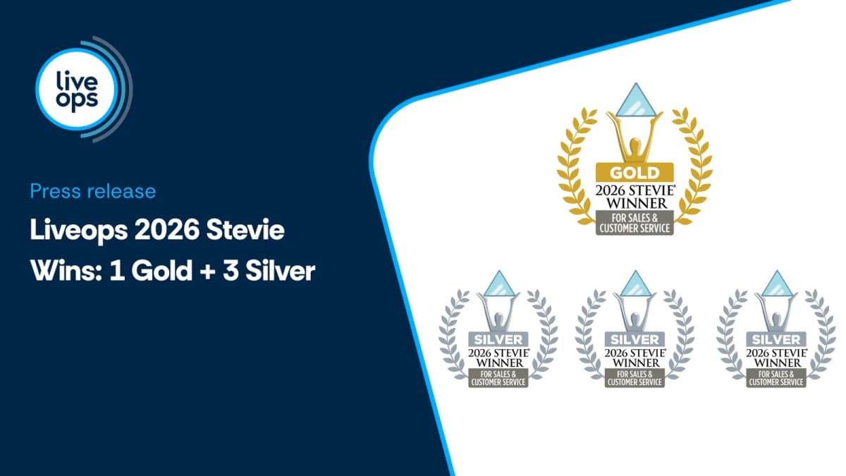 Liveops Wins Multiple Stevie Awards for Customer Service Excellence and Innovation