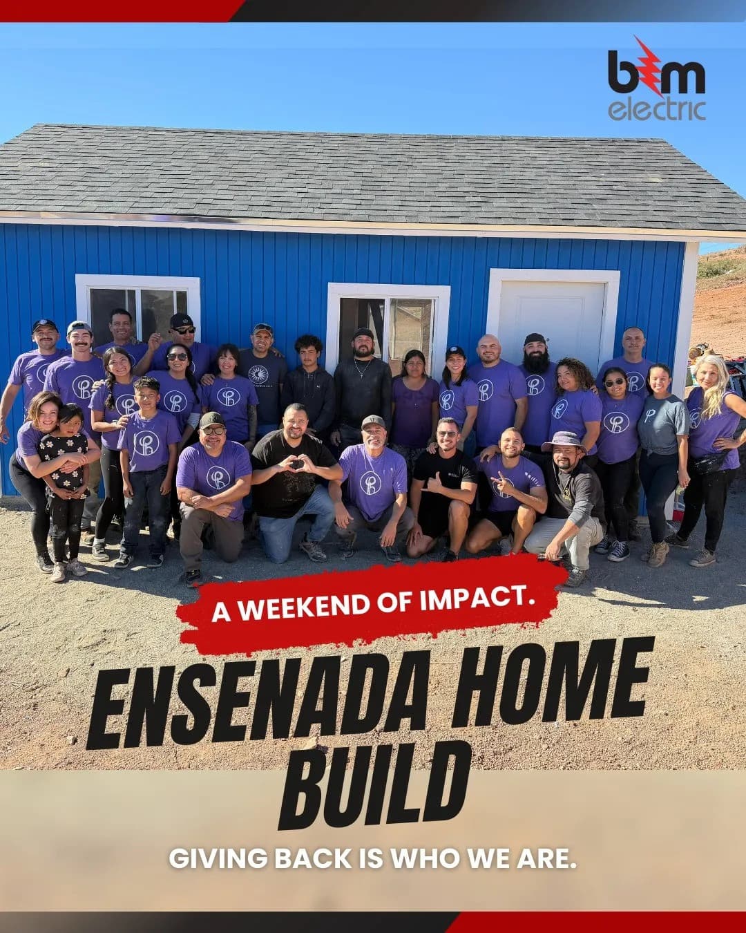 B&M Electric Completes Three-Day Home Build in Ensenada, Mexico