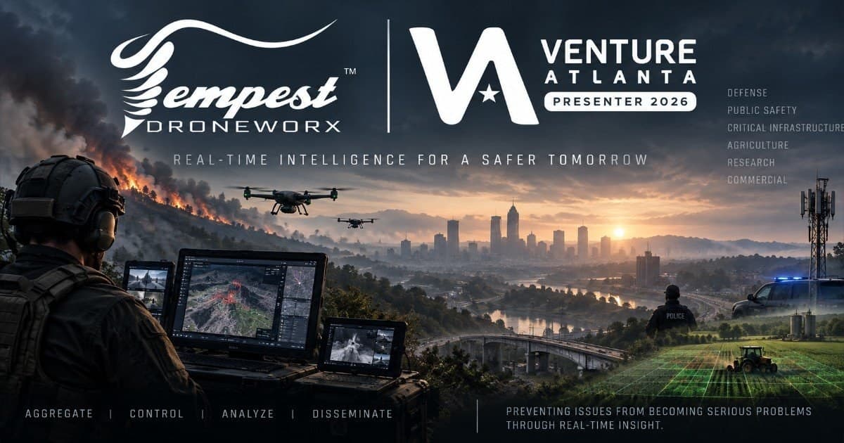 Tempest Droneworx Chosen to Present at Venture Atlanta 2026