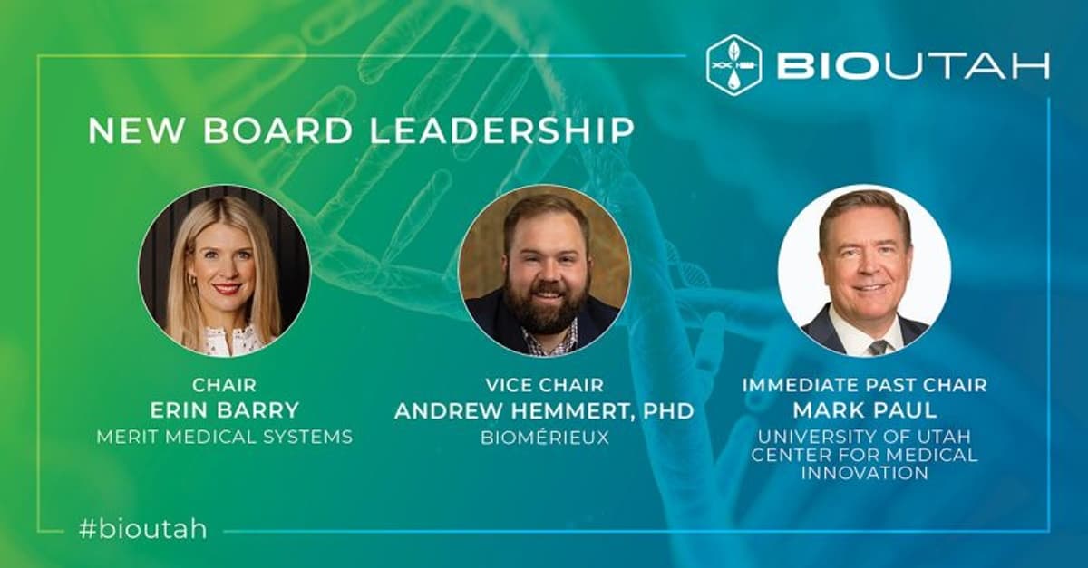BioUtah Announces New Leadership and Board Appointments to Strengthen Utah's Life Sciences Industry
