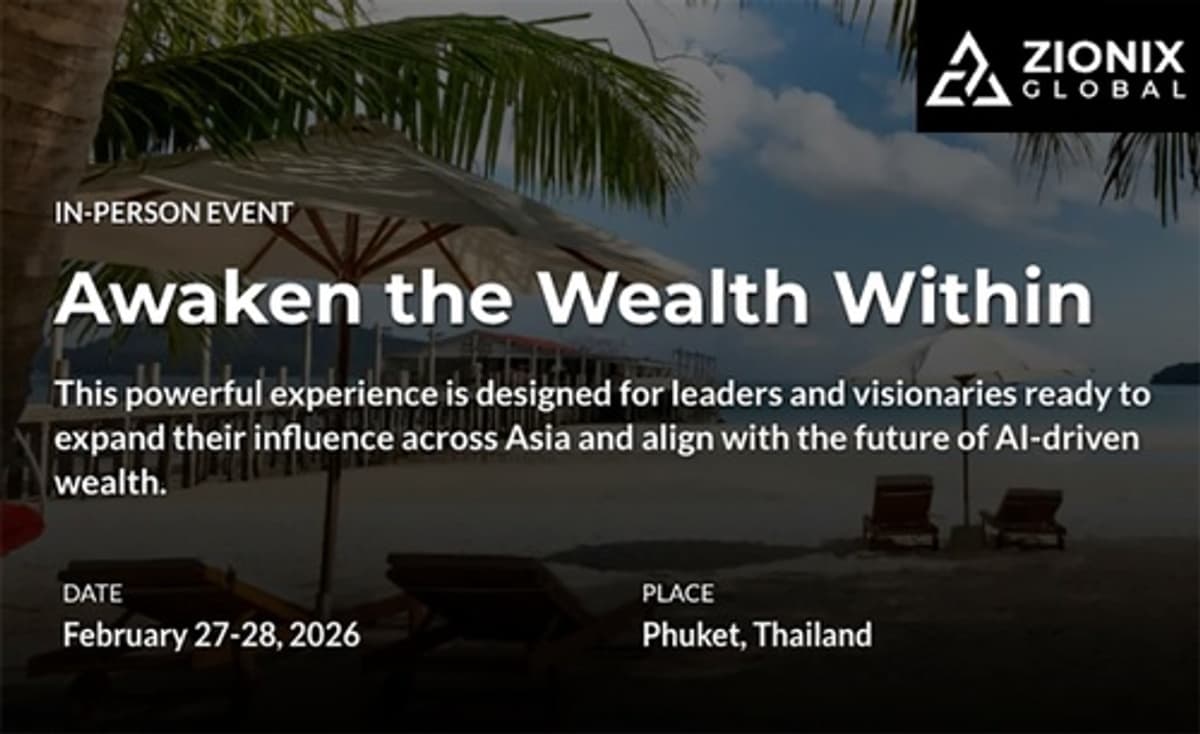 Zionix Global Expands Conscious Innovation Movement to Thailand Summit