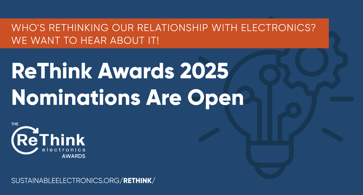 SERI Launches 2025 ReThink Awards to Honor Innovations in Electronics Sustainability