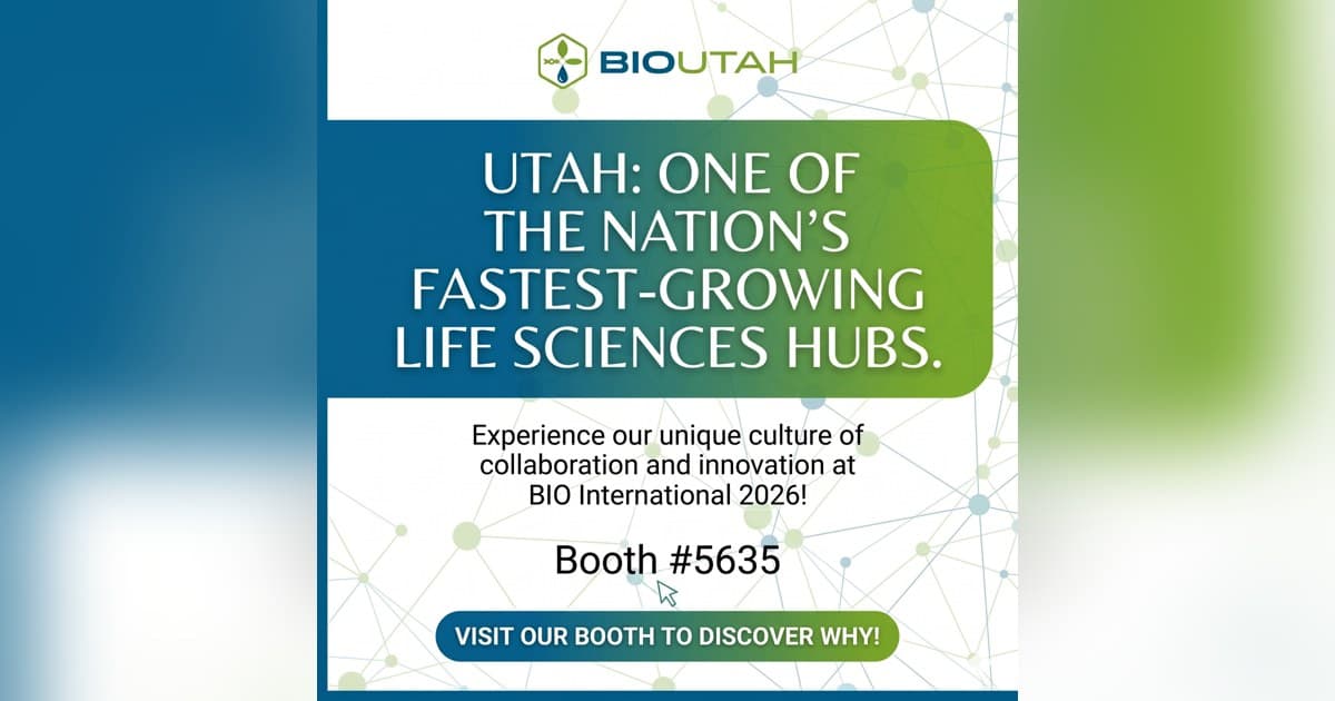 Utah Life Sciences Industry to Showcase Growth at BIO International Convention