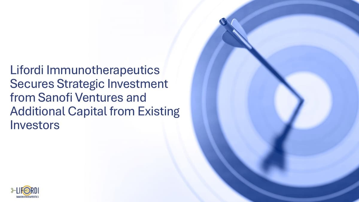 Lifordi Immunotherapeutics Secures $112 Million Investment for Autoimmune Disease Treatment Development
