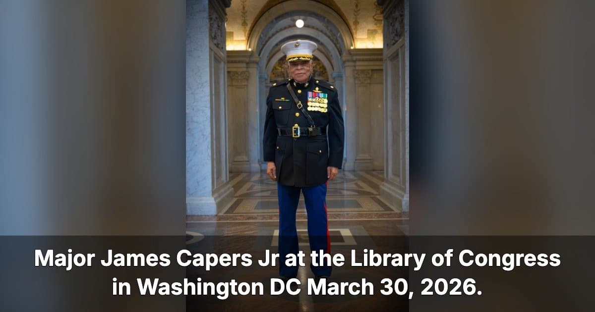 Medal of Honor Designee Major James Capers Jr. Inducts Oral History into Library of Congress