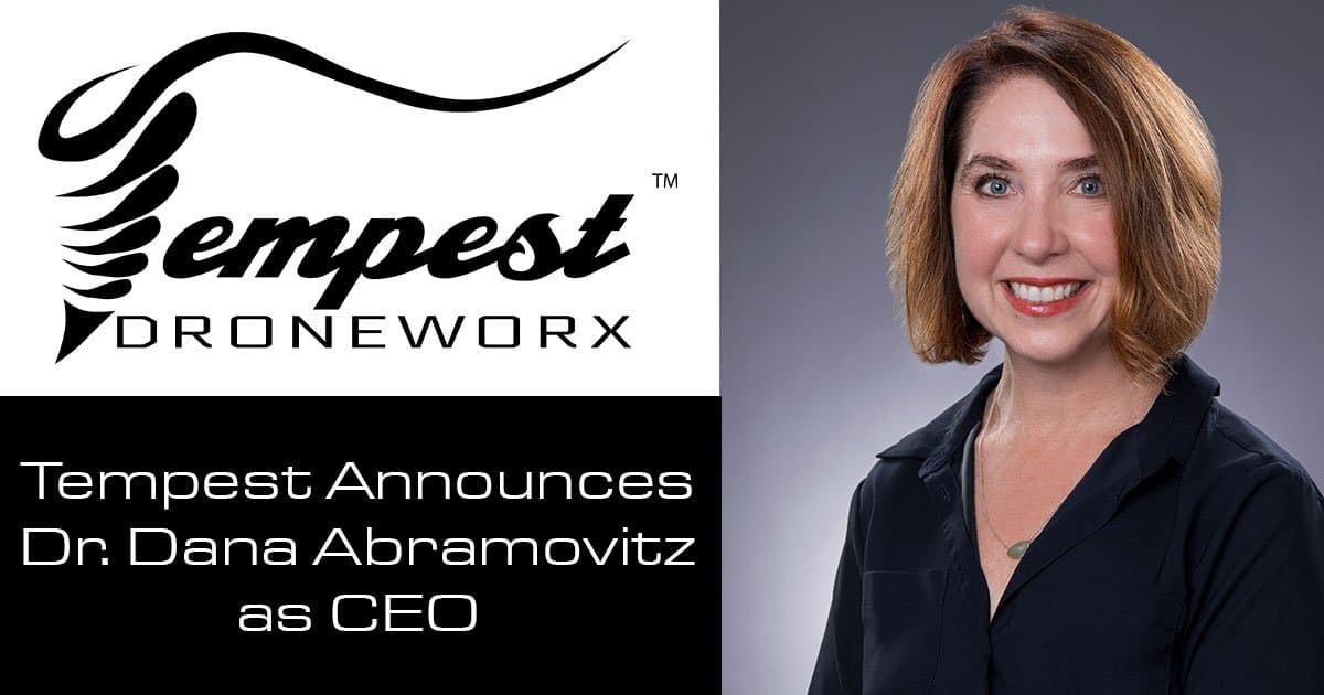 Tempest Droneworx Names Dr. Dana Abramovitz CEO as Company Shifts Toward Commercialization