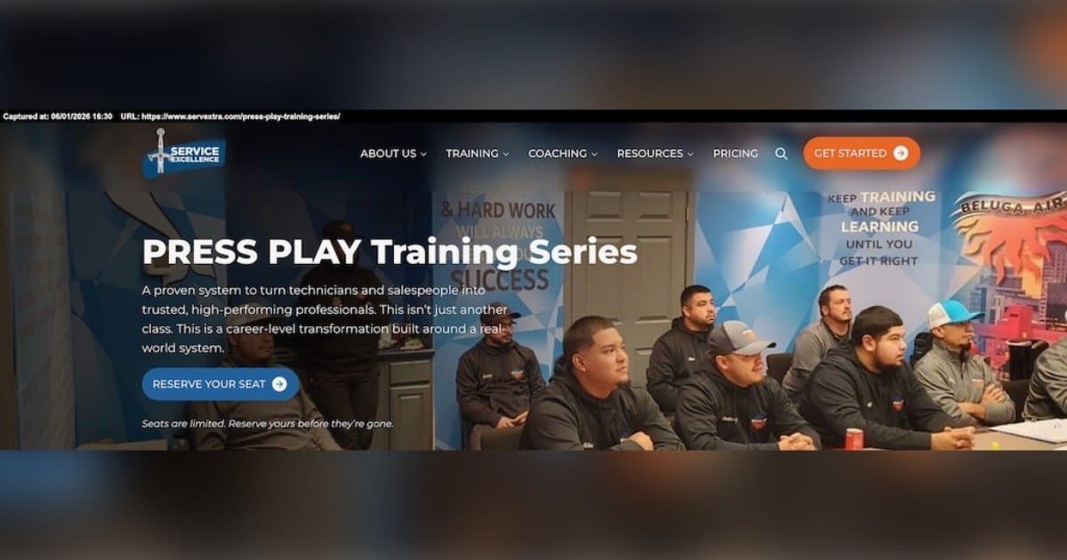 PRESS PLAY Training Program Marks 14 Years of Practical Home Service Education