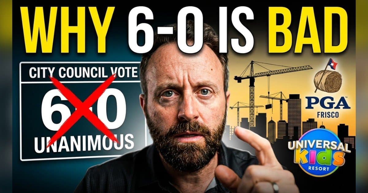 Frisco Councilman Jared Elad Warns Unanimous Votes Signal 'Groupthink' in Fast-Growing City