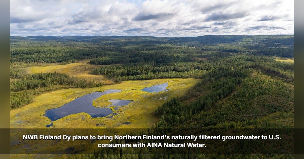Finnish Company Brings Naturally Filtered Groundwater to US in Eco-Friendly Packaging