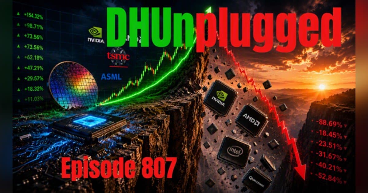 SpaceX Shares Slide Below $147, RAM Prices Surge, and Greenspan Dies at 100: Episode 807 of DHUnplugged Tackles Market Strangeness