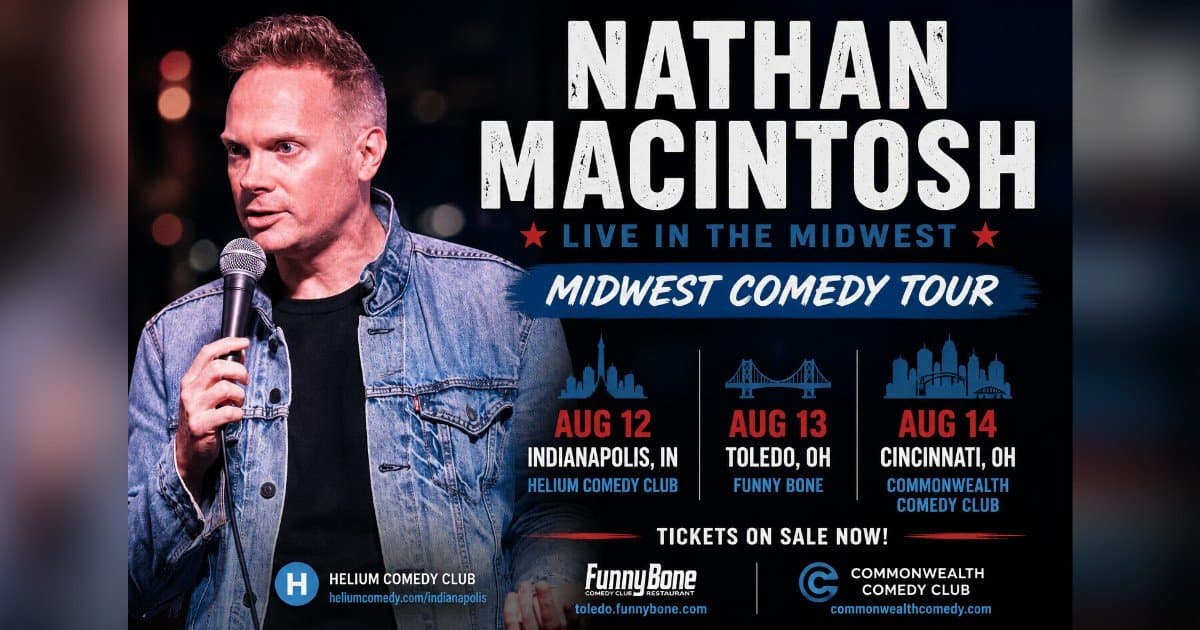 Nathan Macintosh to Headline Three Midwest Comedy Clubs in Three Nights