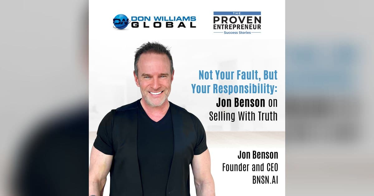 Jon Benson: Truth-Telling in Sales Copy Outperforms Every Trick, Says New Podcast Episode