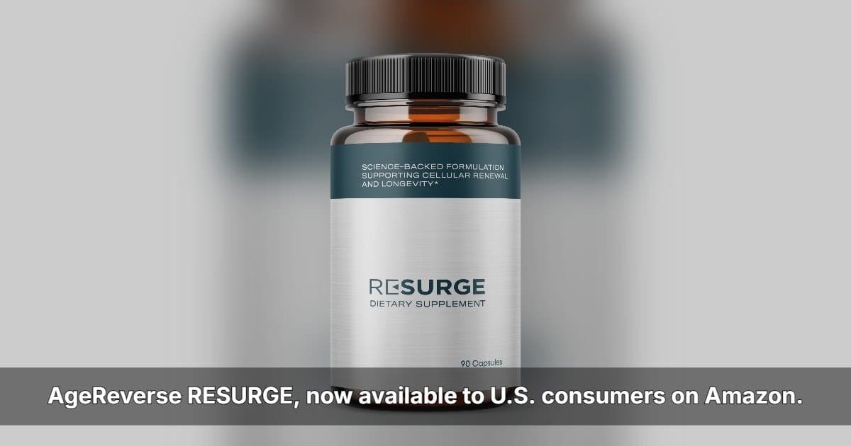AgeReverse to Present RESURGE Longevity Formula at ECRM Session as U.S. Expansion Advances