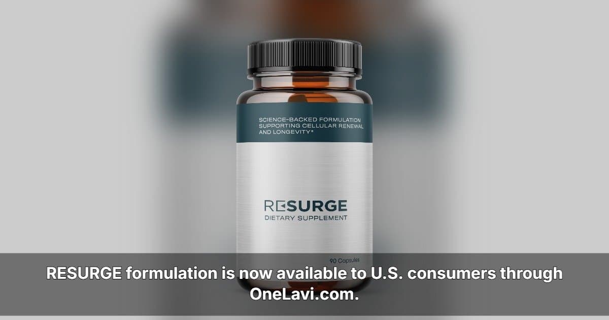 AgeReverse Expands U.S. Retail Reach with RESURGE Launch on OneLavi.com