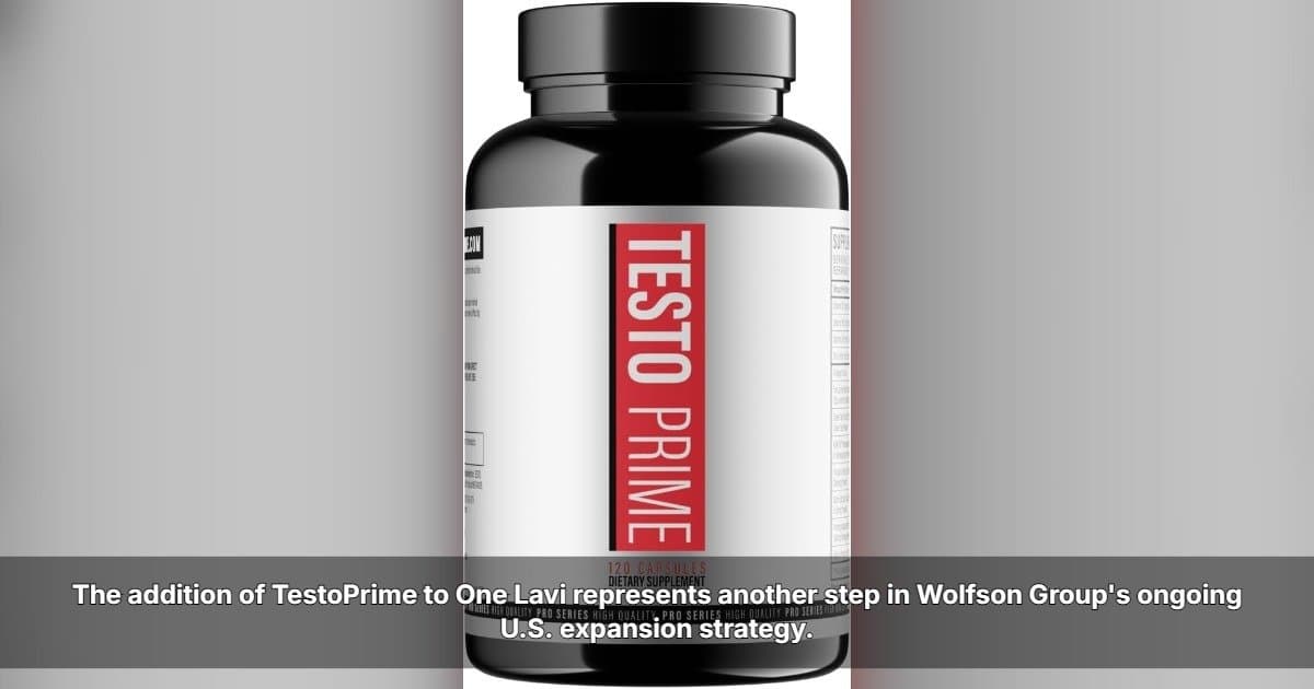 Wolfson Group Expands TestoPrime to OneLavi, Widening U.S. Men's Wellness Reach