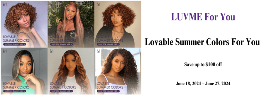 Luvme Hair Unveils 'Lovable Summer Colors For You' Promotion with Major Discounts on Vibrant Wigs