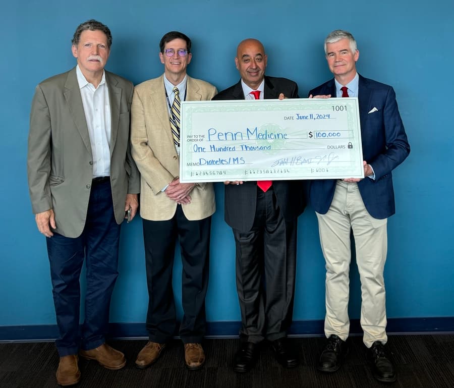 Jalil Bami Contributes $100,000 to Diabetes Research at UPenn's IDOM