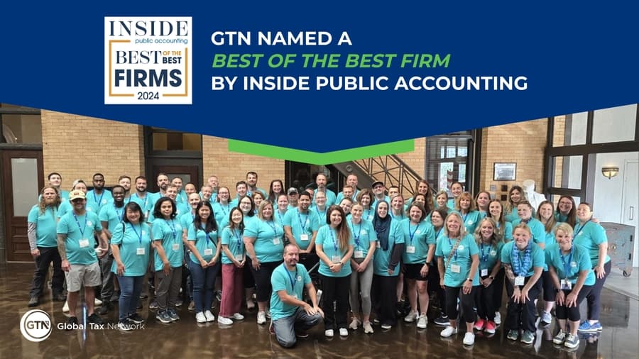 GTN Earns Prestigious Best of the Best Firm Award from INSIDE Public Accounting for 2024