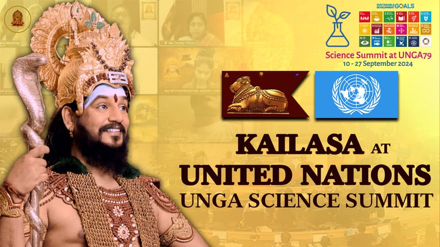 KAILASA's Nithyananda Hindu University Presents Holistic Mental Health Strategies at UN General Assembly Science Summit
