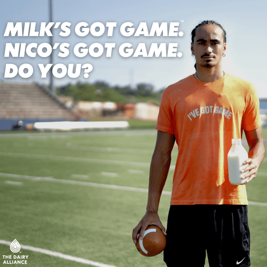 Tennessee Quarterback Nico Iamaleava Joins Forces with The Dairy Alliance to Promote Milk as Athletic Recovery Drink