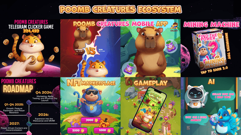 Comet Space Launches Innovative Web3 Game 'Poomb Creatures' with Unique Tap-to-Earn Mechanics