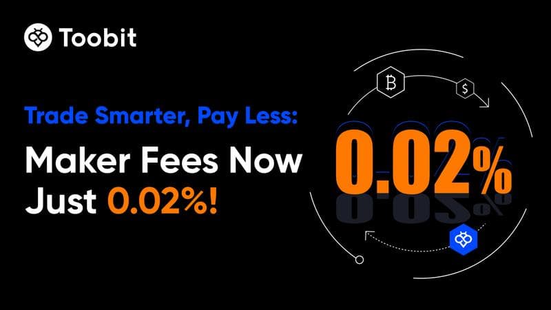 Toobit Reduces Futures Maker Fees by 50%, Enhancing Trader Profitability