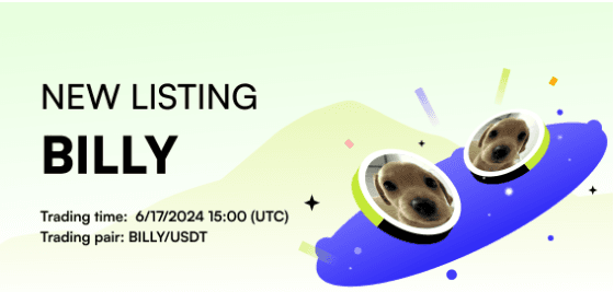 CoinW Exchange to List Beloved Meme Coin BILLY on June 17, 2024