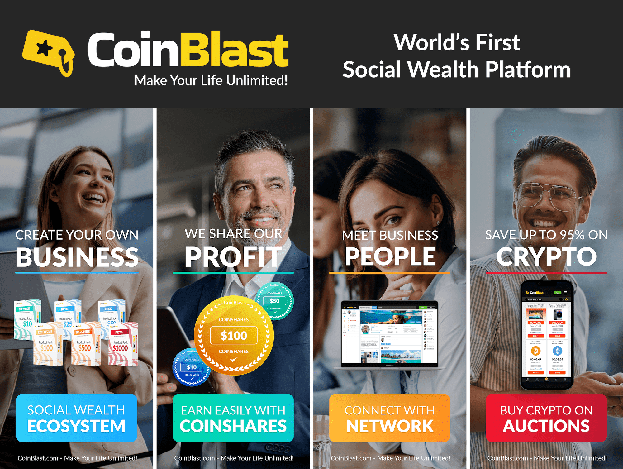 CoinBlast Launches Innovative Cryptocurrency Bidding and Social Wealth Platform