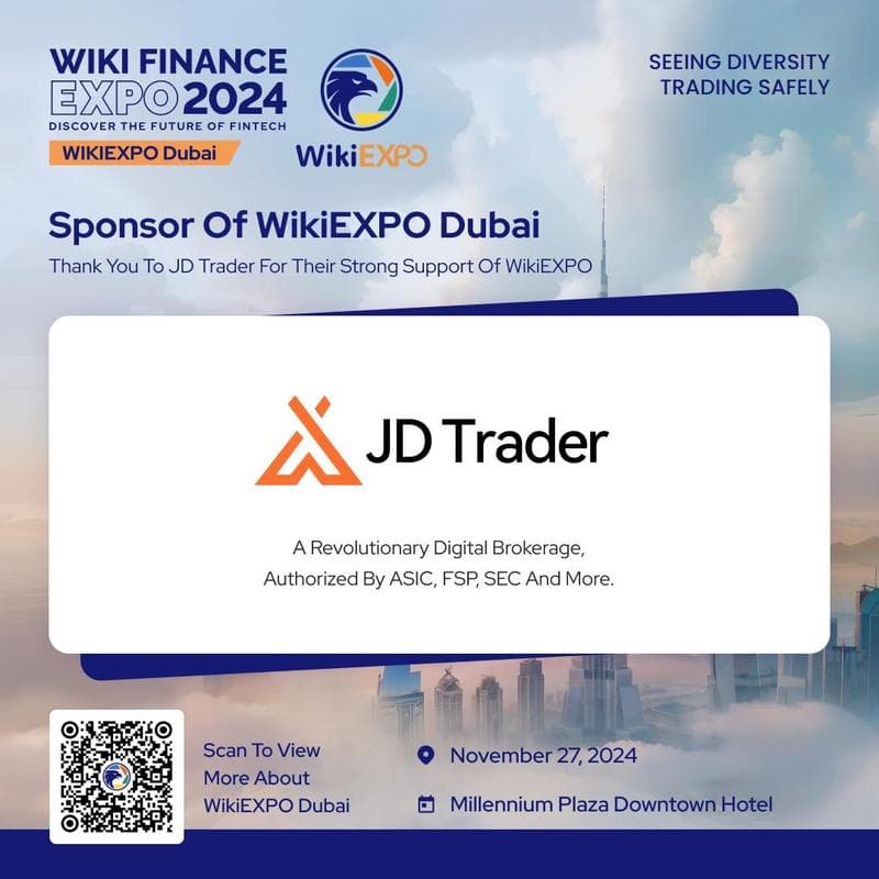 JD Trader Sponsors 2024 Dubai Wiki Financial Expo, Showcasing Global Fintech Leadership