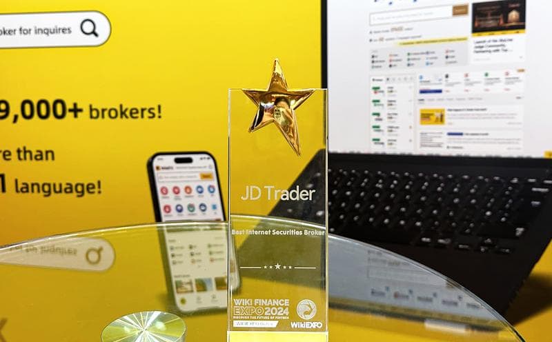 JD Trader Recognized as 'Best Internet Securities Broker' at Dubai Wiki Financial Expo