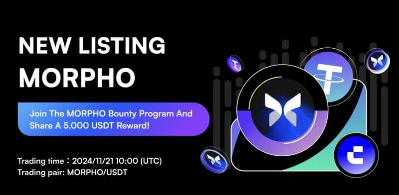 Morpho Decentralized Lending Protocol to Launch on CoinW Exchange