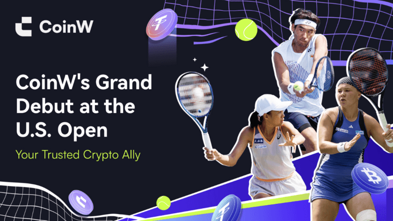 CoinW Sponsors Three Elite Tennis Players at 2024 U.S. Open, Bridging Crypto and Sports