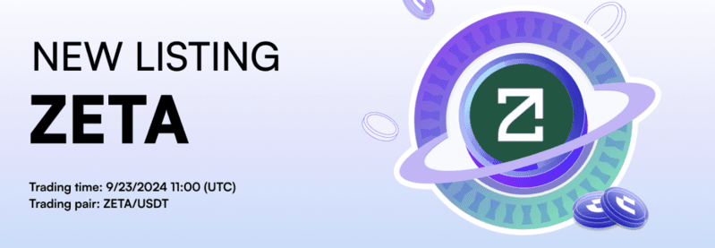 CoinW Exchange Lists ZETA, Advancing Cross-Chain Cryptocurrency Solutions