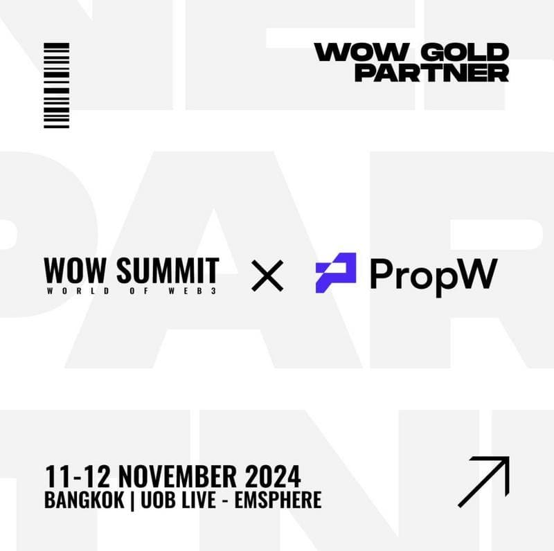 PropW Takes Center Stage as Gold Sponsor at WOW Summit Thailand