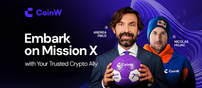 CoinW Unveils 'Mission X' Campaign with Football Legend Andrea Pirlo as Global Ambassador