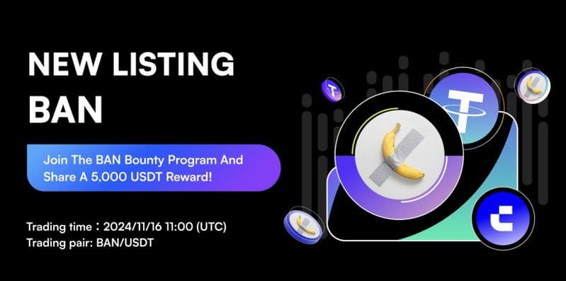 CoinW Exchange Lists BAN Meme Coin, Bridging Art and Cryptocurrency