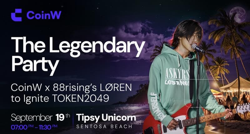 CoinW Partners with LØREN for Groundbreaking TOKEN2049 Event in Singapore