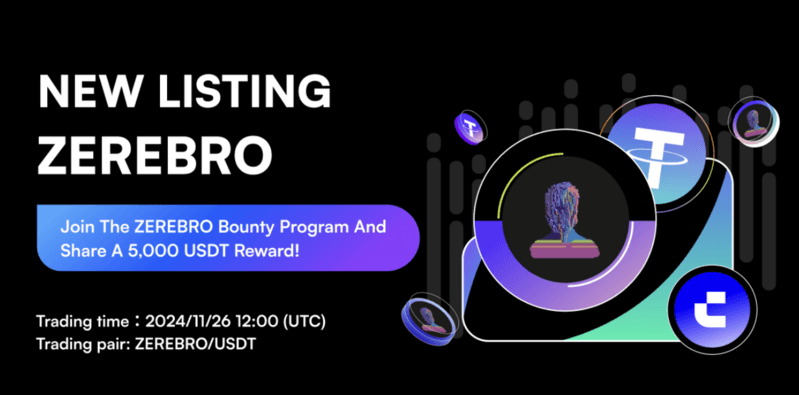 CoinW Exchange to List ZEREBRO: AI-Driven Meme Coin Merges Technology and Culture